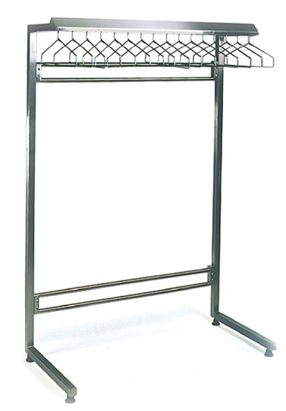 DISCONTINTUED Electropolished Gowning Racks: Cantilevered, 16 Slots, EA-EPxxxx-CGRR