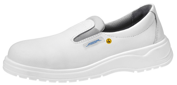 Cleanroom ESD Shoes:. Leather, White, Slip Resistant, Unisex, Sizes: 35-48, AB-7131132