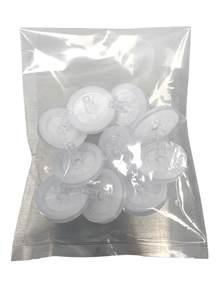 Nitrogen Gun Filter Discs: Replacement Filters, 25 mm, .80 micron, 10 Pack  TA-N2F-10