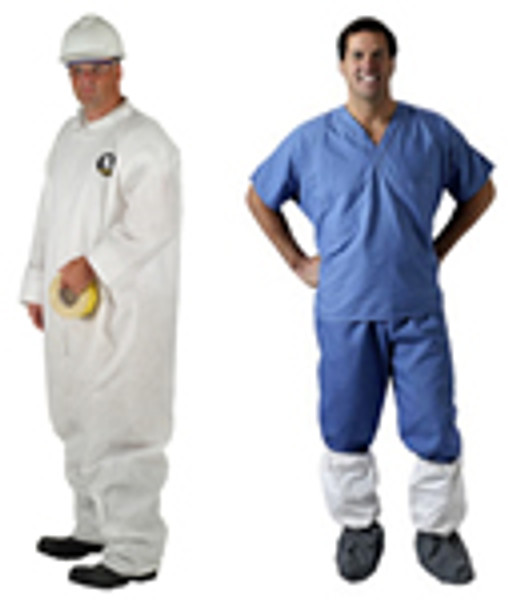 Kappler Provent 7000 Coveralls:. Elastic Wrist/Ankles, Liquid Resistant, Berry Compliant, Serged Seams, XS-5XL, 25/Case, KA-PVS417