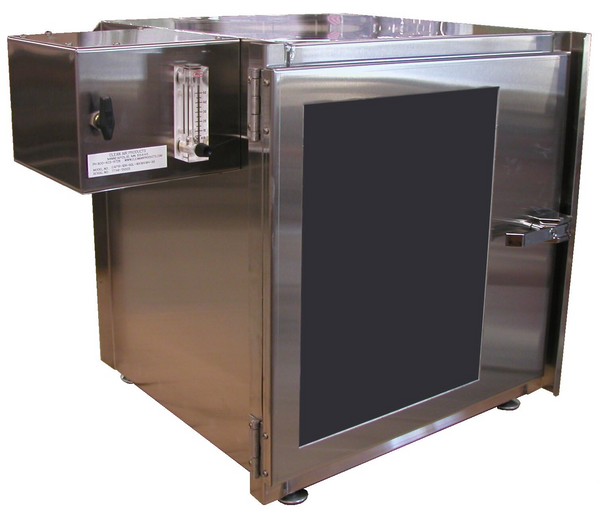 Desiccator Cabinets, Stainless Steel, 1 Door, Compartment Size: 24"Wx 18"Hx 24"D, Acrylic Doors, CAP-19-SST-1DR-SGL-24Wx18Hx24D-3B