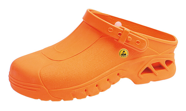 Autoclavable Shoes:. Cleanroom, ESD, Unisex, Orange, Sizes: 36, 38, 40, 42, 44, 46, AB-39630