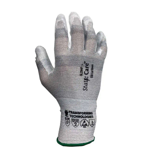 ESD Cut Resistant Gloves:. Coated, XS-2XL, TEC-GL2500P