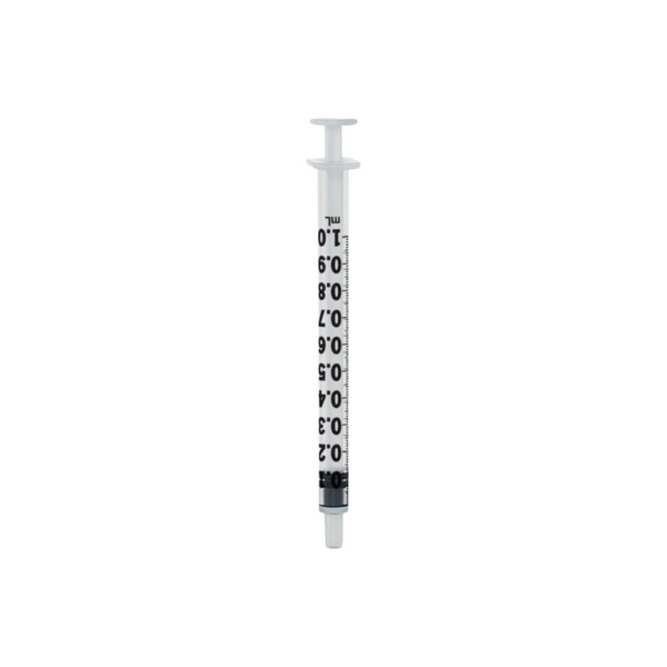 Syringe; 1 cc, Luer Slip, Polyisoprene, Bulk Packaged, 100/Bag, QS-C1080