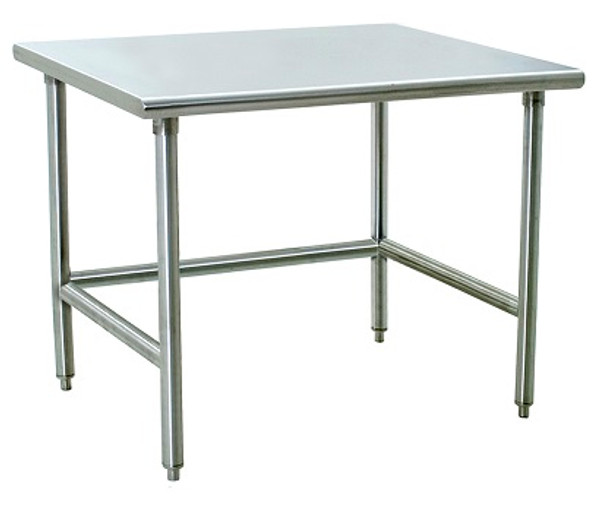 DISCONTINTUED Electropolished Tables: 304 Stainless Steel, "C" Frame, Cleanroom Packaged, EA-SEPT-C