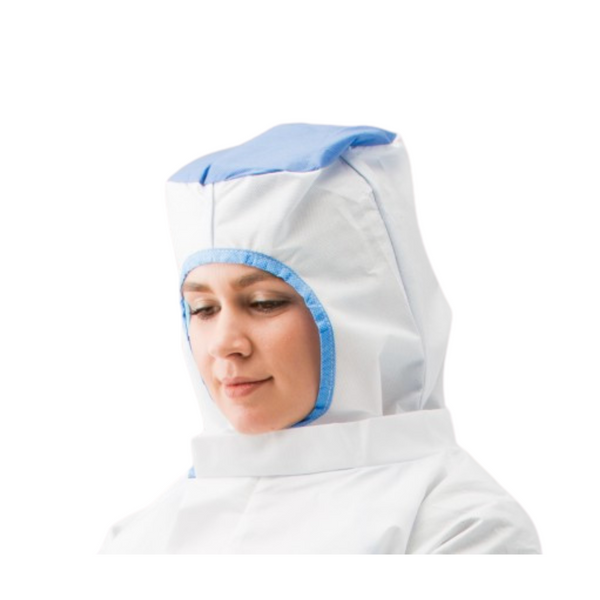 Sterile Open Face Hoods:. Microporous, Cleanroom ISO 5, 100/Case, Small/Medium, VA-1700P-H-UC-S-17017