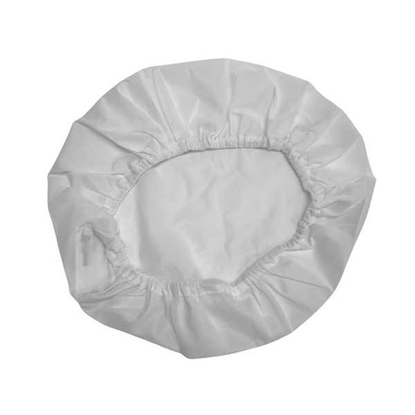 Reusable Bouffant Caps: 24", Cleanroom, Tricot Material, White, FI-CHB24-74WH