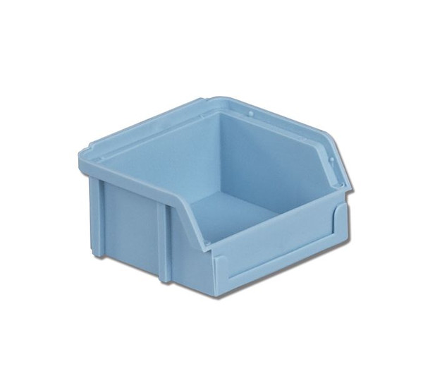 Plastibox Parts Bins: Stacking, Light Blue, 3.5"Lx 4.0"Wx 2.0"H, 24/Case, Price Per Case, LB-PB10-F