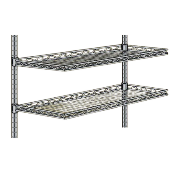 Metro Table Cantilever Shelves, Chrome, 12"x 60", IM-1260CHC: