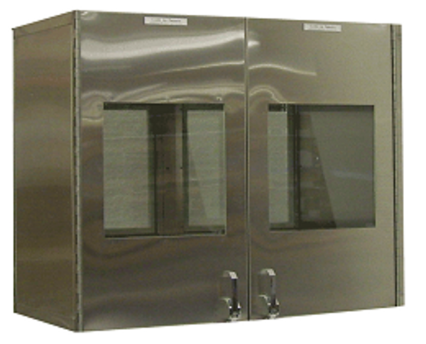 Double Pass Throughs; Stainless Steel, Special Sizes, Wall Mount, CAP-18WDD-SST