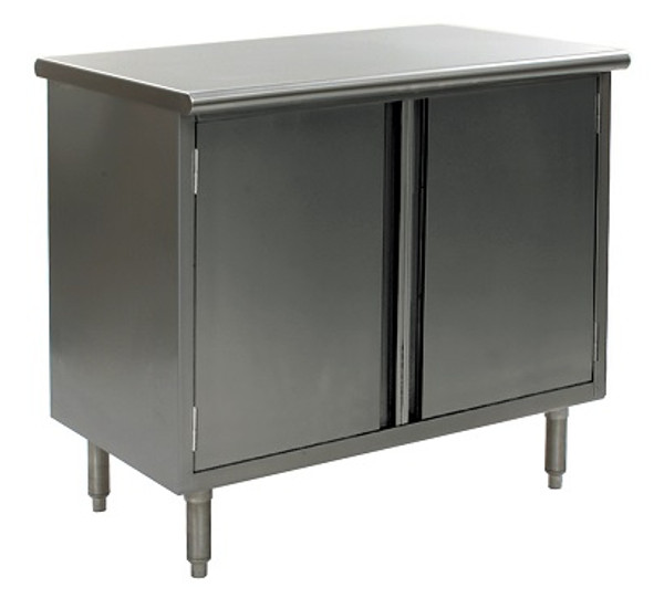 Stainless Steel Lab Cabinets:. Flat Top, Hinged Doors, 304 Stainless Steel, Lower Storage, EA-CR-CBHSE