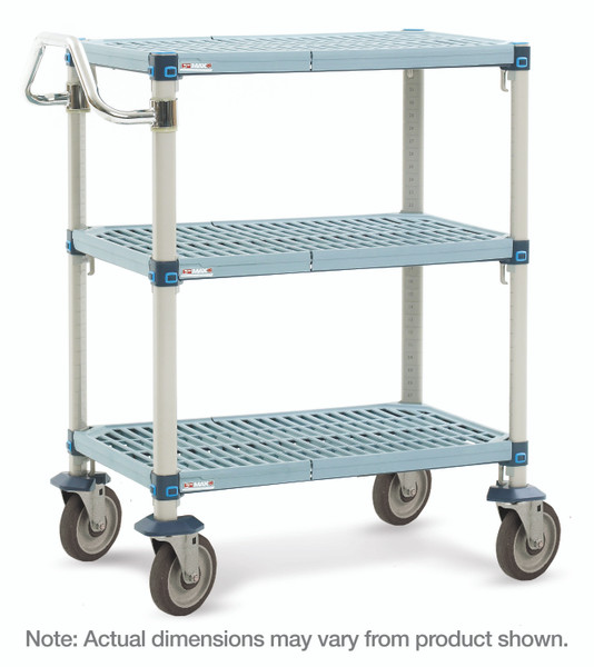 Corrosion Resistant Carts; 3 Adjustable Perforated Shelves, 18 "x 30",  IM-MQUC1830G-35