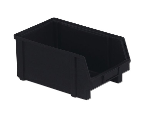 ESD Parts Bins: Conductive, Black, 12.8"Lx 8.1"Wx 6.0"H, 12/Case, Price Per Case, LB-PB40-FXL