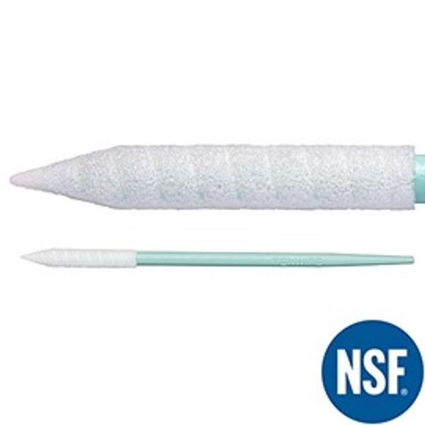 Cleanroom Swabs, Compressed Tip, Polyurethane Foam, 2.75" Total Length, 500 Swabs Per Pack/5 Packs per Case, TX-TX752B