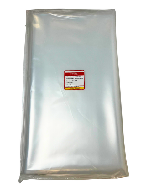 Cleanroom Bags: LDPE Polyethylene, 24" x 36",  6.0 mil, Level 100, 100/Pack, CFB-1000-2436-6Mil