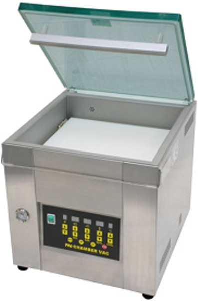 Vacuum Chamber Heat Sealers, Stainless Steel, Table Top, Chamber Size: 16.5"W x 14.5"D" x 7"H,  AV-CV153