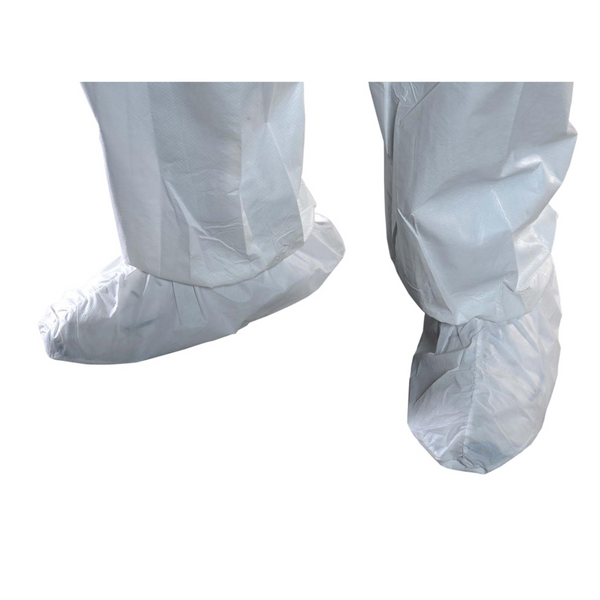 Cleanroom Shoe Covers, SafeStep, For Most Abrasive Floors, Universal Size, White, 100 pairs/case  AP-SH-E1712-BH