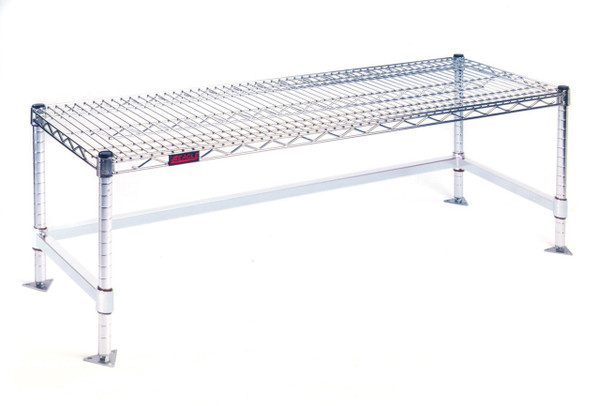 Wire Top Gowning Benches:: Stainless Steel, Economical, 14" Wide, EA-W14xx-GBS