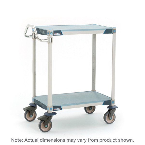 Corrosion Resistant Carts; Polymer &amp; Stainless Steel Construction, Solid Shelves, Polymer Casters, IM-MXUCF