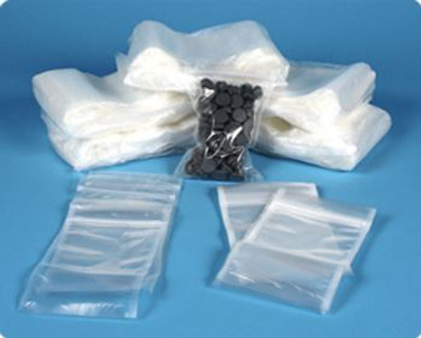 Cleanroom Zip Close Bags; Clear Polyethylene, 12" x 15", 1000/case, FC-91089P