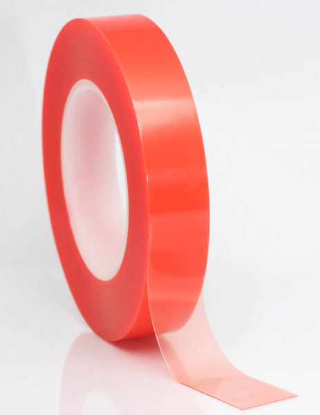 Cleanroom Tape:. Double Sided w/Liner, Permanent Acrylic Adhesive, ISO 7 to ISO 8, Multiple Sizes,  WW-0510CL-P3S