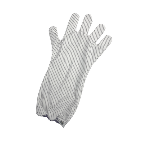 Heat Resistant Gloves:. ESD Static Control, Polyester with Tricot Lining, Low Temperature, 14" L, S-XL, TEC-GL9100