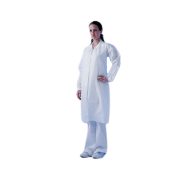 Sterile Lab Coats:. Zipper, Elastic Wrists, Individually Packed, ISO 5 Class 100, 30/Case, Medium, VA-1700-LC-S-1721-M