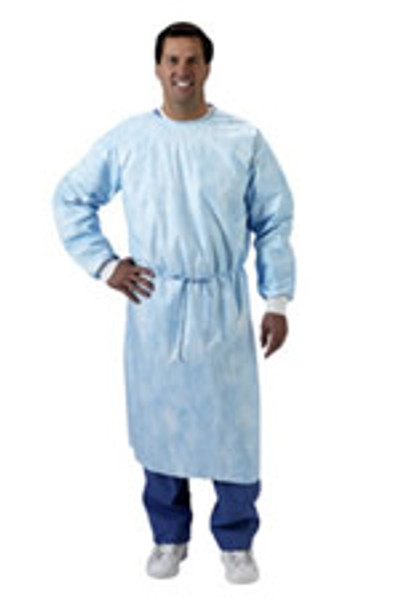 Kappler Provent Plus Wrap Around Gowns:. Hook/Loop Neck Fasteners, Blue, M-4XL, 30/Case, KA-PPN101