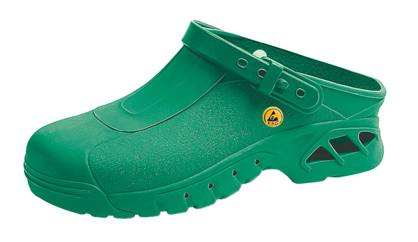 Autoclavable Shoes:: Cleanroom, ESD, Unisex, Green, Sizes: 36, 38, 40, 42, 44, 46, AB-39620