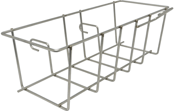 Cart Accessory,: Wire Basket Holds (2) 6 Liter Pails, Stainless Steel, PF-22-51