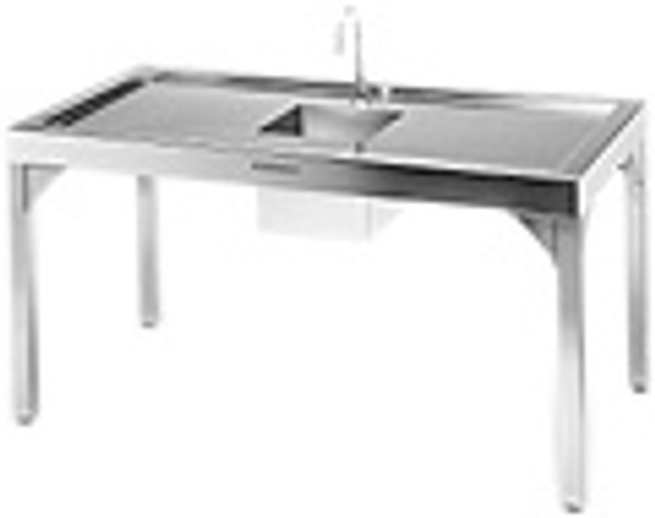 Cleanroom Table Accessories; Stainless Steel Sinks, 12"x 12"x 12",  CAP-62RT-SINK-12x12x12-G307: