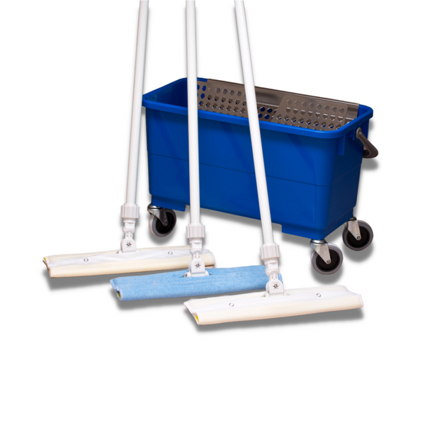 Micronova Pocket Mop:: Microfiber Foam Slip Cover, Blue, 14"Long, 24/Case, Price Per Case, MN-PKMAA-14