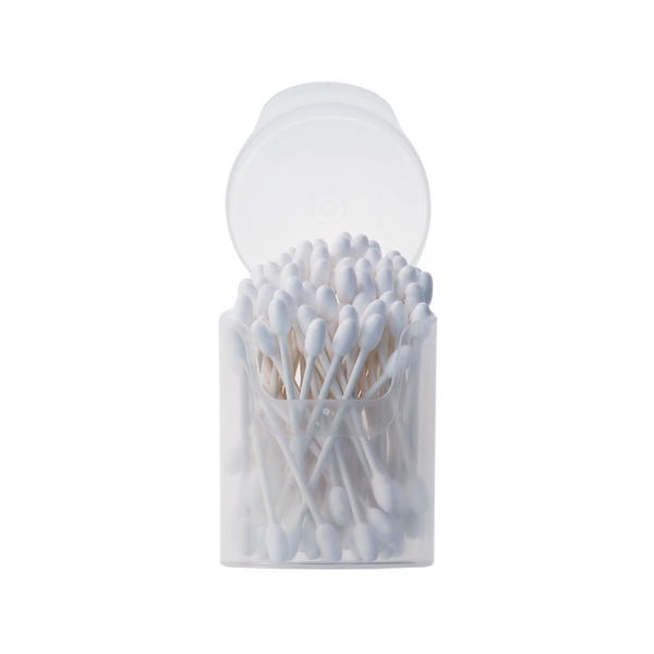 Lab Swabs, Double Tip, Pure Cotton, Packaged in Cylinder Containers, 70/Cylinder, QS-10224