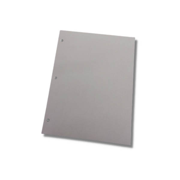 Cleanroom Paper: 3 Hole Punched, 8.5"x 11", Autoclavable, White, 22#, 250 Sheets/Pack - 10 Packs/Case, LT-7177WE-8A-03