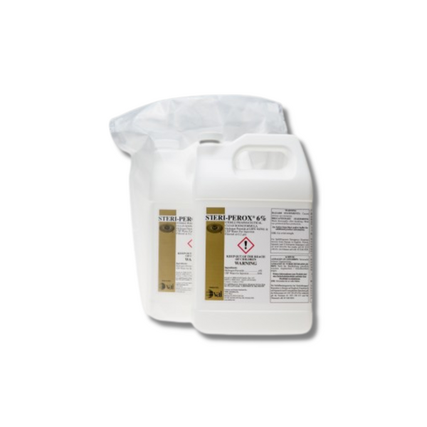 STERI-PEROX:. Hydrogen Peroxide, 6%, Gallons, Sterile, 4 Gallons/Case, VA-SPER-02-6%