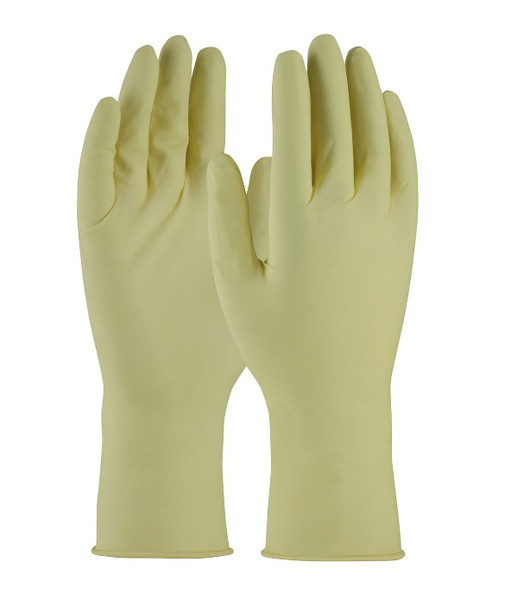 Cleanroom Latex Gloves, ISO 5 Class 100, Fully Textured Grip, Natural Color, 100/Bag-10 Bags/Case, PI-323010