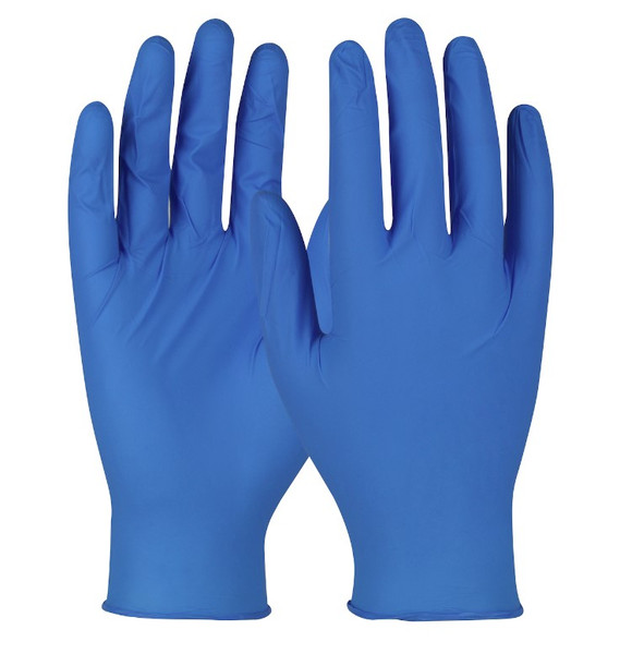 Nitrile Gloves, Powder Free with Textured Grip, 4 mil, S-2XL, PI-BQF09