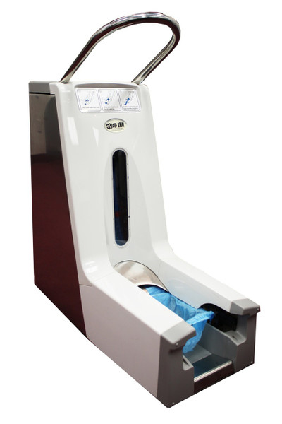 Shoe Inn Automatic Shoe Cover Dispensers:. Holds 220 Shoe Covers,  Stainless Steel, ABS Plastic,  SI-7200