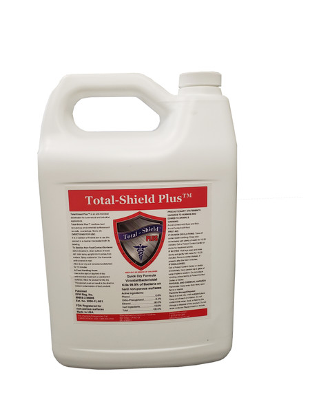 Disinfectants: Total Shield Plus, One-Step Disinfectant/Cleaner, Bleach and Chlorine Free, EPA Approved, 4 Gal/Case, MCG-877587G