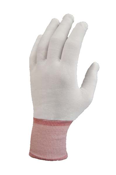 Glove Liners:: Nylon, Full Finger, Reusable, 20 Pair/Bag - 10 Bags/Case, PU-GLFF